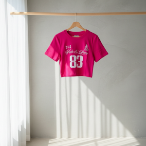 83 Pink Print Crop Top HS